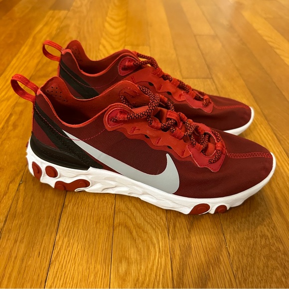 Nike React Element 55 Team Red - 8.5 - Picture 3 of 8